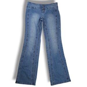 Vintage Guess Y2K Flare Jeans Womens 32 x 33.5 Button‎ Fly Mid Rise 80s 90s USA